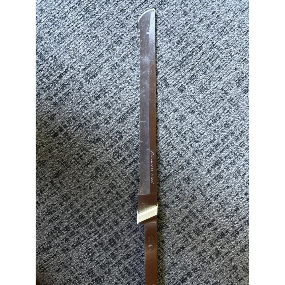 Vintage General Electric Electric Carving Knife White D4EK15 Stainless Steel USA